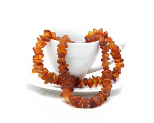 Image showing amber necklace