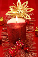 Image showing Christmas candle