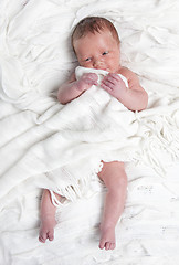 Image showing infant in bed