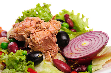 Image showing Tuna and vegetable salad