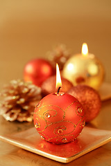 Image showing Christmas ornaments