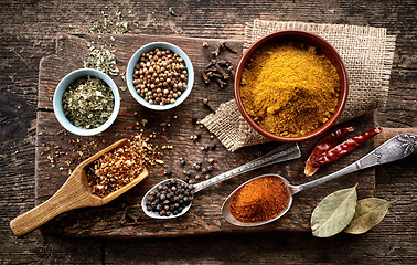 Image showing various spices