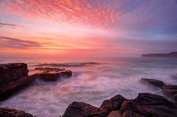 Image showing North Avoca sunrise seascape