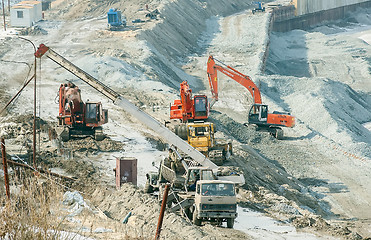 Image showing Construction of pedestrian quay in Tyumen