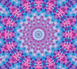 Image showing Color abstract concentric pattern