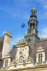 Image showing Hotel de Ville de Paris (City Hall) in summer