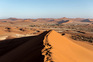 Image showing Sossusvlei beautiful landscape of death valley, namibia