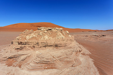 Image showing Sossusvlei beautiful landscape of death valley, namibia