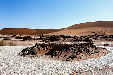 Image showing Sossusvlei beautiful landscape of death valley, namibia