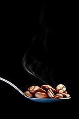 Image showing  brown roasted coffee beans