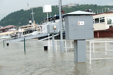 Image showing Roads and streets submerged