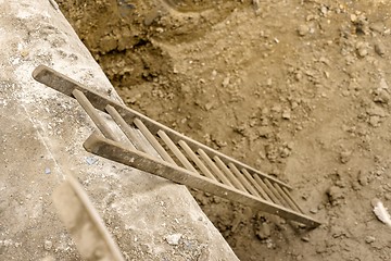 Image showing Ladder in industrial interior