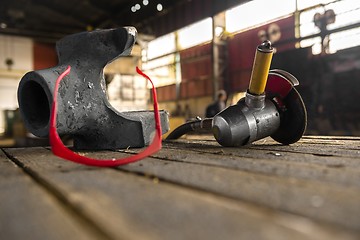 Image showing Industrial circular saw