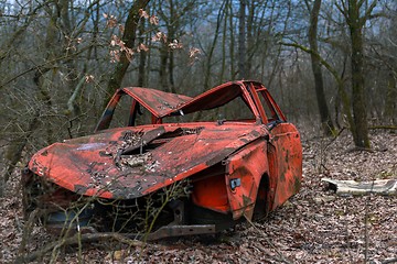 Image showing Abandoned old cars