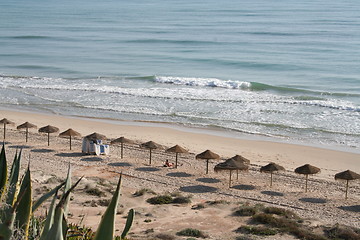 Image showing Only a man on beach