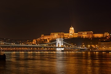 Image showing Buda Castle by the Danube river