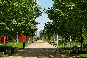 Image showing Walking path in the park