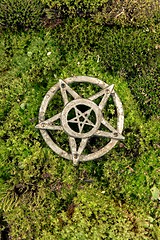 Image showing Pentagram closeup photo