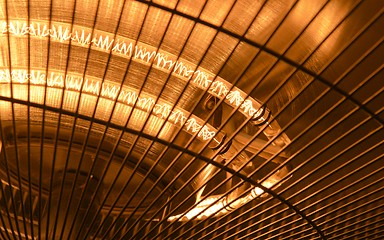 Image showing Electric heater closeup photo