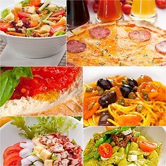 Image showing healthy Vegetarian vegan food collage