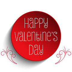 Image showing Valentine Day I Love you Button