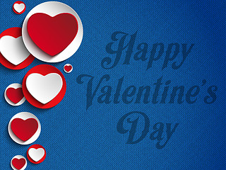 Image showing Valentines Day Heart Jeans Background