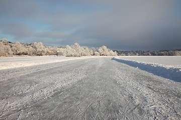 Image showing Frozen lake