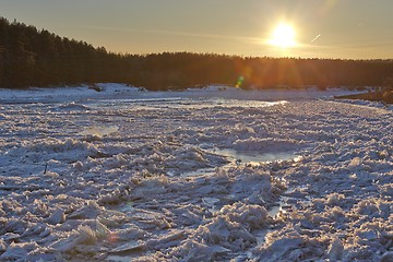 Image showing Frozen river