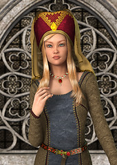 Image showing Medieval Lady