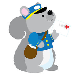 Image showing Squirrel Postman