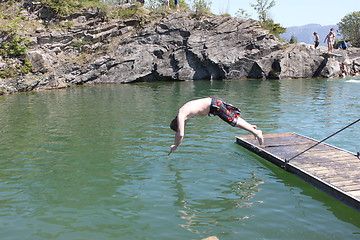 Image showing Diving