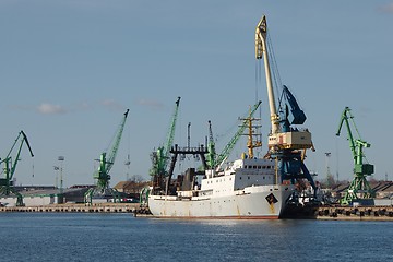 Image showing Industrial dock