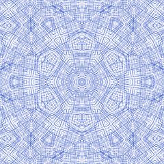 Image showing Abstract background with blue lines pattern