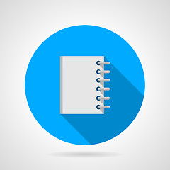 Image showing Flat vector icon for notebook
