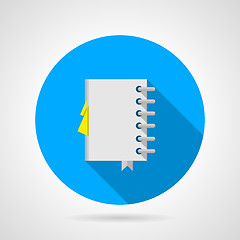 Image showing Flat vector icon for office notebook