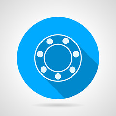 Image showing Ball bearing flat vector icon