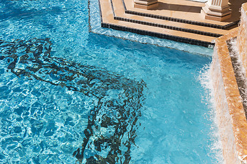 Image showing Exotic Luxury Swimming Pool Abstract