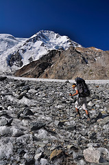 Image showing Hiker in Kyrgyzstan
