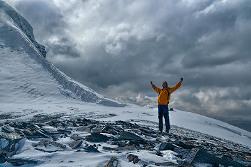 Image showing Happy mountaineer in Tajikistan