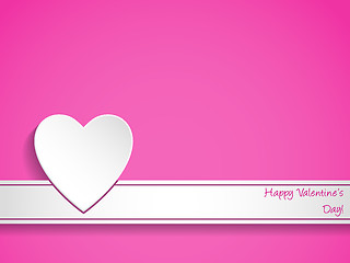 Image showing Simple valentine's day greeting card