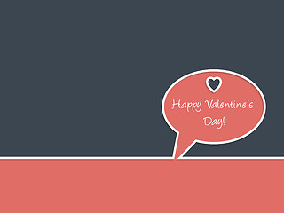 Image showing Simple Happy Valentine's day greeting