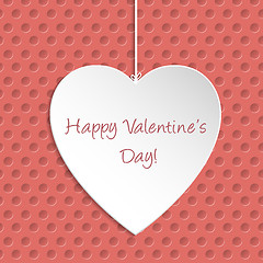 Image showing Simple Valentine Day greeting card