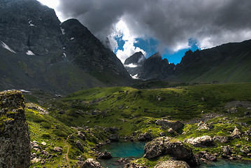 Image showing Mountain lakes