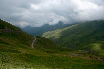 Image showing Mountain road in Georgia