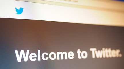 Image showing Twitter home page