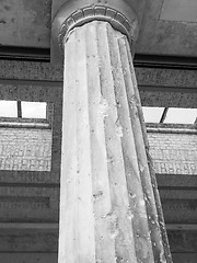 Image showing  Bombed column in Berlin 