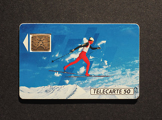 Image showing French phone card