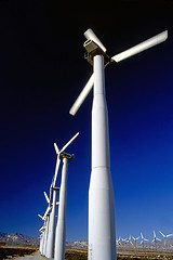 Image showing Wind turbines