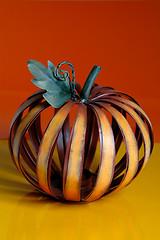 Image showing beautiful metal pumpkin