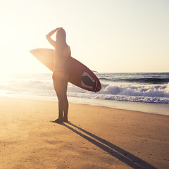 Image showing Surfer Girl